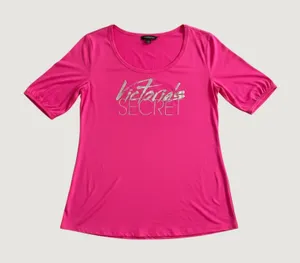 Victorias Secret Super Model Essentials Pink Modal Sleep Shirt Nightgown LG thumbnail 1
