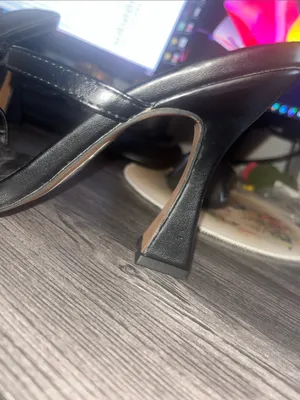 ASOS Design Black Strappy Square Toe Heels thumbnail 5