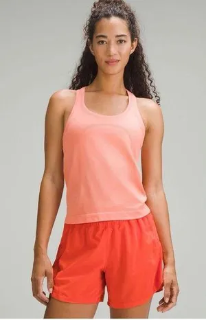 NWT Lululemon Swiftly Tech Racerback Tank 2.0 Race Sunny Coral Size 12 thumbnail 1