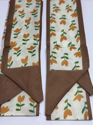 Two Thin Purse Scarves / Hair Bands / Scarves- #1416 thumbnail 1