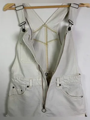 Free People We The Free Sunkissed Denim Shortalls Raw Hem Bandana Trim Overalls Women Sz 0 thumbnail 5