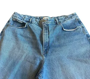 Good American Good Mom Light Wash Jeans Straight Leg Cotton Size 15 Women's thumbnail 2