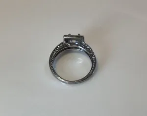 Silver Tine Crystal Ring thumbnail 6