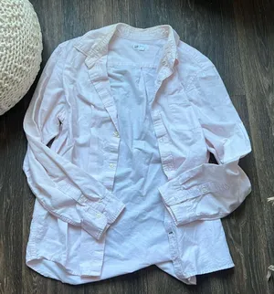 Gap Light Pink Button Up thumbnail 1