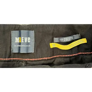 Maeve The Colette Ponte Crop Wide-Leg Pants Black‎ Linen Blend Size 30 thumbnail 7