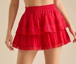 Altar'd State Shorts Flowy Red thumbnail 1