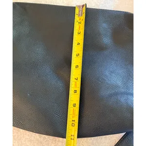 GH Bass Pebbled Leather Purse Dark Green Slouchy Crossbody Adjustable Strap thumbnail 5