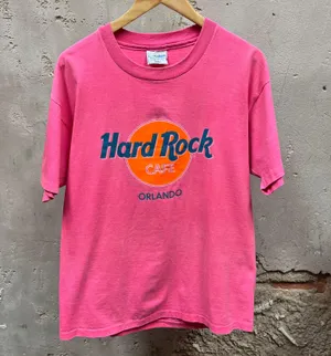 Hot Pink Vintage 90s Single Stitch Save The Planet T-Shirt XL OS thumbnail 1