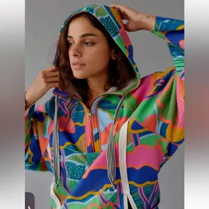 Urban Outfitters Out from Under Psychedelic Hattie Mix Hoodie Sweatshirt thumbnail 3