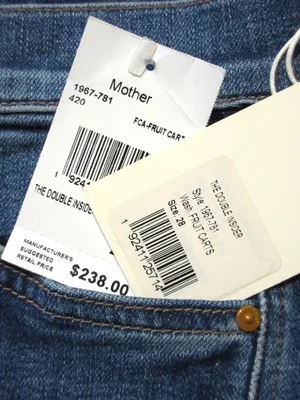 NWT Mother The Double Insider in Fruit Carts Bootcut Stretch Jeans 28 thumbnail 6