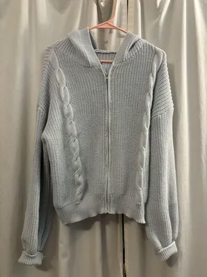 grey sweater jacket Gray Size XS thumbnail 1
