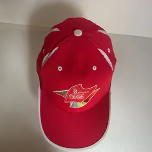Y2K Vintage Coca-Cola Beijing 2008 Olympics Red Adjustable Baseball Cap NEW thumbnail 7