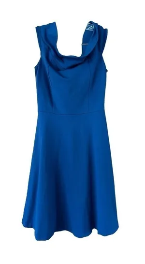 Lulus Blue Sleeveless Scoop Neck Fit and Flare Mini Dress XS thumbnail 1