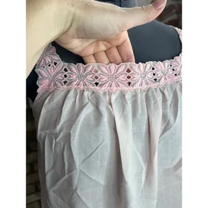 tank top pink lace square neck Size M thumbnail 4