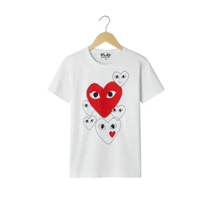 Comme des Garçons PLAY Multi-Heart Graphic Tee White Size M Unisex thumbnail 3