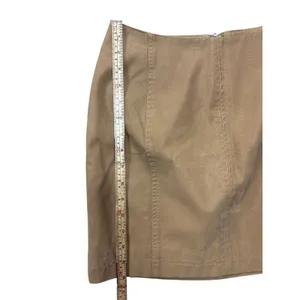 Free People Skirt Size 4 Modern Femme Vegan Leather Mini Camel Tan High Waisted thumbnail 8