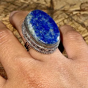 Lapis Lazuli Ring Size 7 Blue thumbnail 2