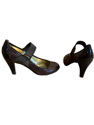 Dkny Brown Patent Leather Snakeskin-Embossed Mary Jane Shoes (5.5) thumbnail 4
