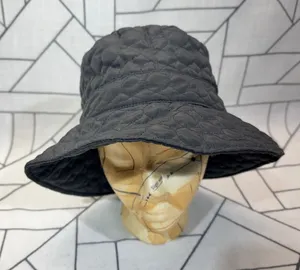 Scala Pronto Bucket Hat OS Black Quilted Fleece Lined Adjustable Toggle thumbnail 1