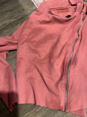 BlankNYC Rare Blush Pink Suede Moto‎ Jacket M thumbnail 7