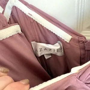 Azazie Zapheira‎ Dusty Rose Pink A-Line Ruched Chiffon Dress Bridesmaid 8 thumbnail 8