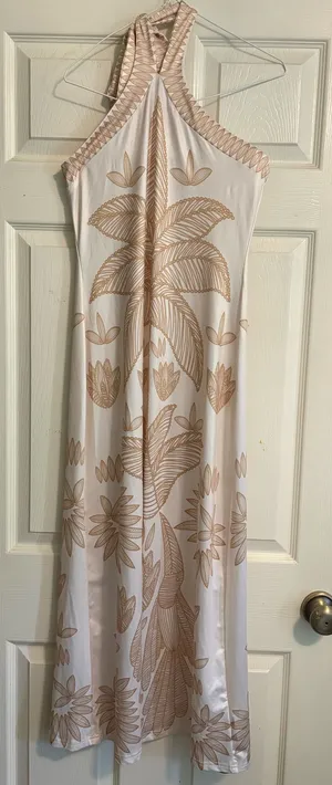 Tropical Sundress Tan Size M thumbnail 1