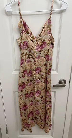 Silk Slip Dress Multi Size M thumbnail 4
