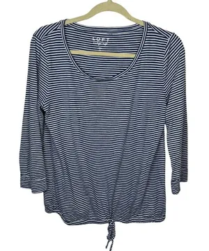 LOFT Vintage‎ Soft Striped Top thumbnail 1