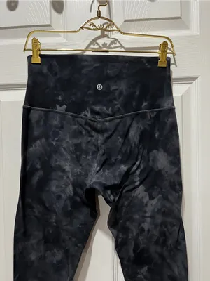 Lululemon Align Pant Diamond Dye Full Length Leggings Size 8 Pitch Graphite Gray thumbnail 9
