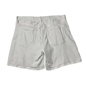 UNIQLO White Denim Bermuda Shorts 29 Coastal Clean Girl Minimalist thumbnail 3