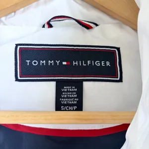 NWT TOMMY HILFIGER White Quilted Puffer Vest Chevron Gilet Womens Small thumbnail 3