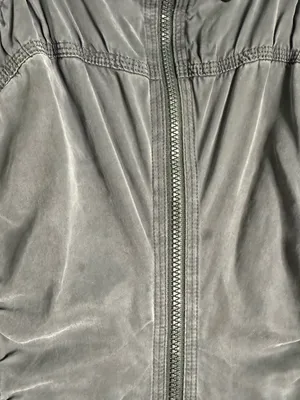 Lululemon Reversible Zip Jacket Gray Ruched Yoga Jacket Size 10 thumbnail 10