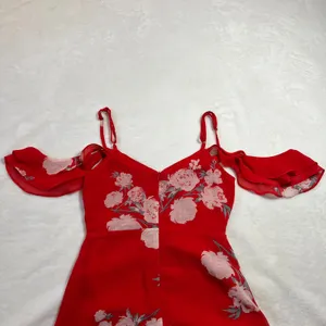 Lulus Love in Bloom Red Floral Print Off-the-Shoulder High-Low Dress Size XS thumbnail 6
