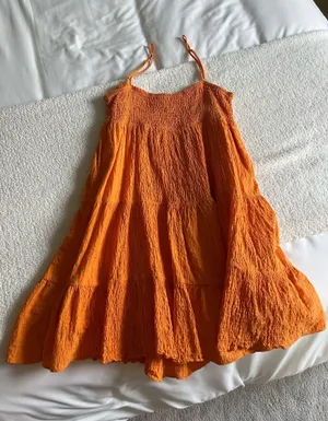 ZARA Orange Dress Mini thumbnail 1