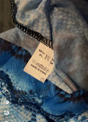 Long Sleeve Crop Top Blue Size M thumbnail 4