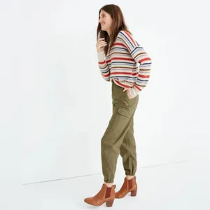 Madewell High-Rise Cargo Fatigue Pants Distant Surplus Green Utility Joggers 26‎ thumbnail 9