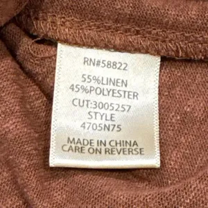 Max studio linen blend cropped T-shirt size small thumbnail 3