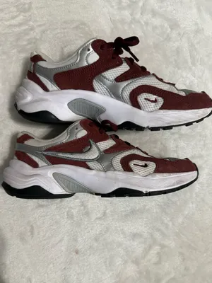 Nike AL8 Dark Team Red Metallic Silver Sneakers Women's Size 6.5 FJ3794-600 thumbnail 5