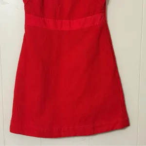 Maeve Anthropologie Red Scoop Neck Mini Dress Sleeveless Sz 2 Romantic, Feminine thumbnail 5