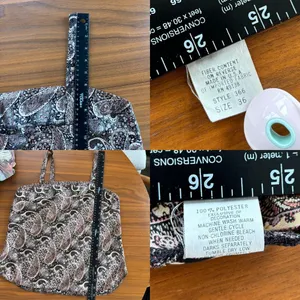 90s Vintage Lady Dorby Paisley Shimmer Tank Top Square Neck Polyester Size 36 thumbnail 6