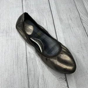 Born Handcrafted Footwear Metallic Bronze Gold Ballet Flats Slip ons size 8 thumbnail 2