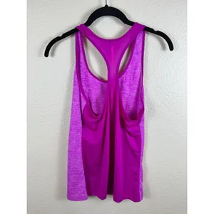 New‎ Balance Tank Top Women Small Purple Space Dye Racerback Athletic Minimalist thumbnail 4
