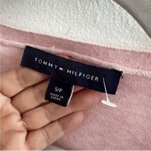 Tommy Hilfiger Sweater Light weight SMALL Pink V-Neck thumbnail 6