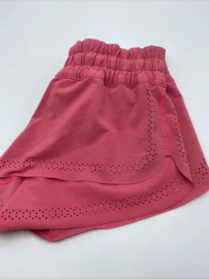 Lululemon Hit It Running Short Polar Pink W7AE1S Athleisure Perforated 4 Light thumbnail 6