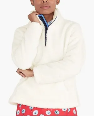 J.Crew Sherpa popover Quarter Zip jacket thumbnail 1