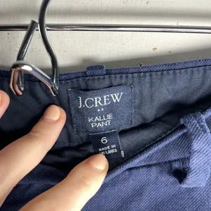 J.Crew navy blue Kallie pants thumbnail 2
