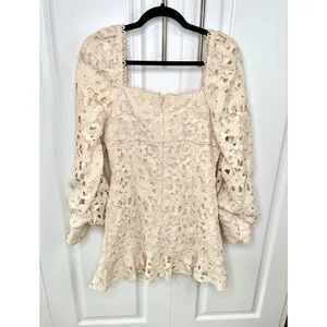 Red Dress Boutique Just Me Ivory Scallop Lace Dress thumbnail 12