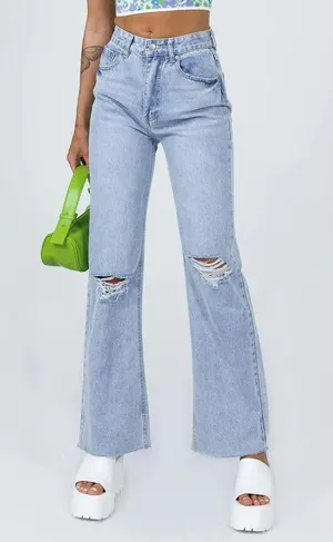 Princess Polly manaco denim jeans thumbnail 1