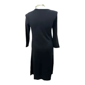 J Jill black long ponte sleeve dress size medium thumbnail 4