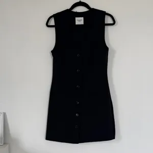 Abercrombie Black Vest Mini Dress TALL thumbnail 2
